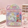 New children's fun diy girls' crayon paint set, diamond sticker manufacturer, including wholesale of various patterns details Picture
